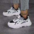 thumbnail image 1 of Zapatos De Plataforma De Malla Transpirable Para Mujer, Zapatos Casuales Al Aire Libre Con Cordones, Zapatos Deportivos Ligeros De Bajo Perfil, 1 of 4