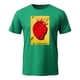 thumbnail image 3 of Playera Con Estampado De El Corazon De La Loteria Mexicana Tradicion Mexicana Color Verde Talla Grande Marca Emil SaEs, 3 of 4