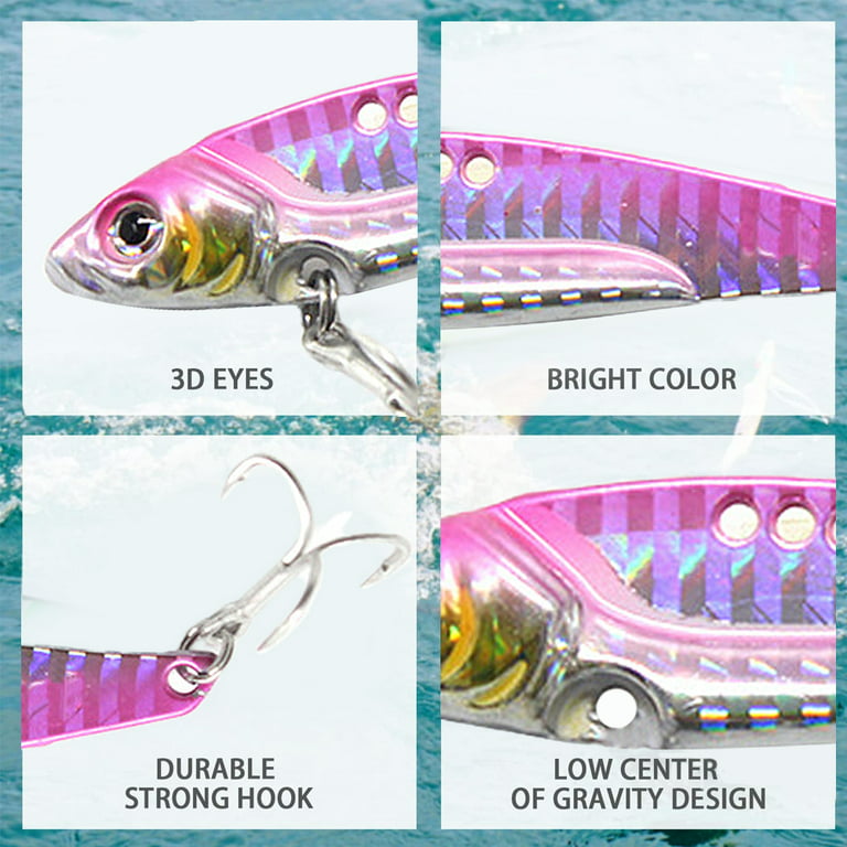 Pre-Rigged Jig Head Fishing Lures, Weedless Bass Baits for Freshwater and  Saltwater