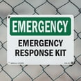 thumbnail image 4 of Response Kit OSHA Emergency Rigid Plastic Sign 18 Inch x 12 Inch - 5 Pack, 4 of 8