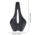 thumbnail image 1 of Nylon Fiber Bicycle Seat with Leather Cover Filled by EVO Material Comfortable Bike Saddle Streamline Bike Seat Soft Bike Cushion Versatile Bicycle Pad for Cycling Cyclist Riding, 1 of 9