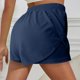thumbnail image 2 of TaTaai Women's Breathable Solid Color Elastic Waist Shorts Anti-Slip Safety Liner 5" Pants with Pockets Casual Daily Wear Knee Length Shorts Gift, 2 of 7