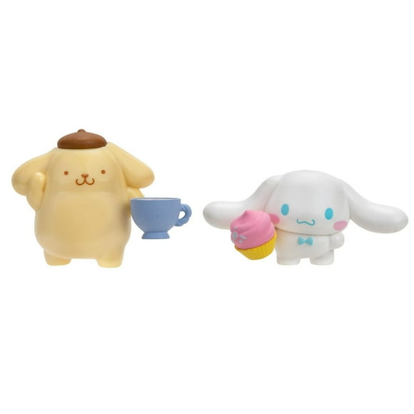 Paquet de 2 figurines Hello Kitty & Friends : Sucré et salé - Pompompurin et Cinnamoroll