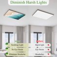 thumbnail image 6 of Fluorescent Light Covers 1 Pack 4x2 ft Abstract Ocean Waves Ceiling Light Covers Green Brown Light Filters for Classroom, Office & Home, Drop Ceiling Light Covers, 6 of 8