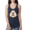 thumbnail image 1 of Golden Retriever Dog Animal Lover Ladies Racerback Tank Top, 1 of 1