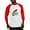 Red/White, variant on CafePress - Nerf Ready To Win Baseball Jersey - Cotton Baseball Jersey, 3/4 Raglan Sleeve Shirt