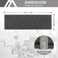 thumbnail image 6 of Stair Treads Non-Slip Carpet Stair Treads for Wooden Steps, Indoor Stair-Runner Rugs for Kids Elders & Pets 28"x9" (4Pc, Dark Gray), 6 of 14