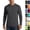 #03 Gray, variant on Men's Quick Dry Long Sleeve Rash Guard Shirts UPF 50+ UV Protection Tops Soft Loose Fit Outdoor Shirts for Cycling,S,Turquoise