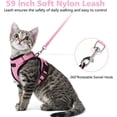 thumbnail image 5 of Cheapark Cat Leash Adjustable Soft Breathable Vest Harness Thickened Escape Proof For Walks Travel Outdoor Use, 5 of 6