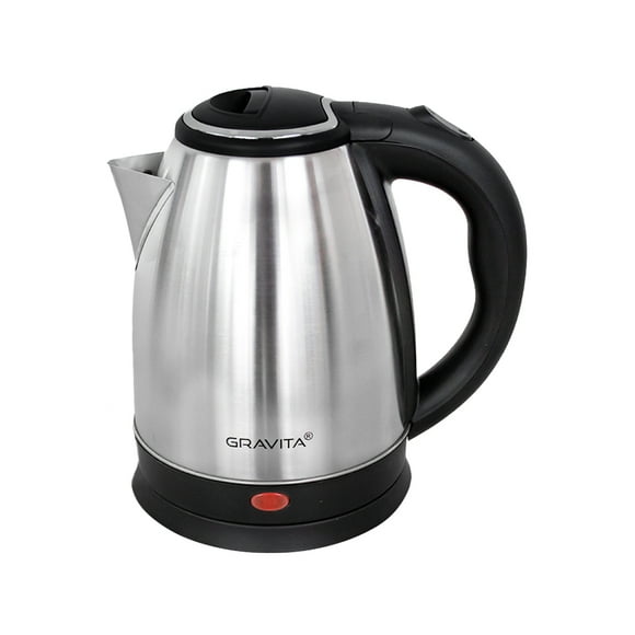 TETERA/CAFETERA ELECTRICA HERVIDOR DE AGUA DE ACERO INOXIDABLE CAPACIDAD 2 LITROS MARCA GRAVITA