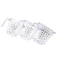 thumbnail image 3 of 3 Pcs Tasses à Mesurer en Plastique Transparentes pour Cuisson, 3 of 8