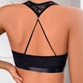 thumbnail image 6 of ZPAQI Contrast Lace Padded Bralette for Women Cut Out Front Bra Underwear, 6 of 11