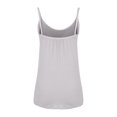 thumbnail image 6 of Fanxing Womens Camisoles with Built in Bras Camisole Tank Tops Spaghetti Strap Tank Tops Gray,XXXL, 6 of 7