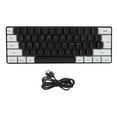 thumbnail image 2 of 61 Keys RGB Backlit Gaming Keyboard, Ergonomic Compact Wired Keyboard with Floating ABS Keycaps for Desktop Laptop, Plug and Play, for PC Gamers, Travel, 2 of 7