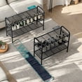 thumbnail image 4 of Narrow Shoe Rack, Sturdy 8 Tier Metal Tall Shoe Rack Shelf, Slim Shoe Storage Organizer for Closet Entryway Small Spaces, Vertical Shoe Stand Tower, 4 of 5