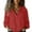501_Red, variant on KALE V Neck Long Sleeve Shirts for Women 2025 Spring Casual Solid Color Loose Tops With Pockets Cotton And Linen Clothes for Women Light Green