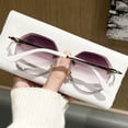 thumbnail image 3 of 2024 Women's Sunglasses Reading Glasses +4.00 3D Lace Butterfly HD Presbyopic Eyeglasses Metal Gradient Gray Readers 4.00 UV, 3 of 7