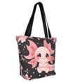 thumbnail image 2 of Fotbe Chibi Axolotl Sakura Fantasy Pattern Beach Tote,Shoulder Handbag,Spacious Tote Bag,Lightweight Travel Bag,Versatile Shopping Bag, 2 of 9
