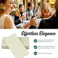 thumbnail image 3 of Colored Napkins - CHAMPAGNE - Decorative Dinner Napkins - Cloth Like and Disposable - Elegant & Durable - Soft & Absorbent - Versatile 16"x16" - Packaged for Easy Storage - Box of 50 - by SimuLinen, 3 of 7