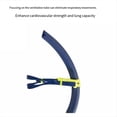 thumbnail image 2 of Tubo de Snorkel para Entrenamiento de Natación, Tubo de Respiración Frontal con Boquilla de Silicona de Montaje Central, Tubo de Respiración Estilo Libre para Adultos B, 2 of 5