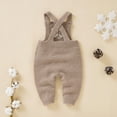 thumbnail image 7 of Generic Kid's Sweater Sets Baby Knit Romper Cotton Sleeveless Boy Girl Snow Sweater Clothes Baby Jumpsuit Outfits for Fashion Casual Breathable Clothing (0-3 Months,Khaki), 7 of 7