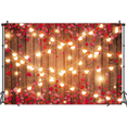 thumbnail image 5 of Valentine’s Day Heart Tapestry Wall Hanging, Romantic Rustic Wood Love Design Decorative Tapestry for Home and Party Decor, 5 of 7