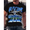 thumbnail image 1 of Men's Novelty Skull Print T-Shirt - Comfortable & Breathable Polyester, Crew Neck, Short Sleeve - Perfect for Summer, Funny Graffiti, Digital Print, Hip-hop Pattern, 1 of 5
