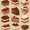 Brown Cakes, variant on Yayeee Table Runner 70 inches Long Home Kitchen Dinning Party Decoration, White Cakes Pattern