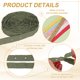thumbnail image 3 of Cinta de botón a presión Uxcell, 5 yardas de cinta de botones de poliéster, accesorios de costura para manualidades de ropa, color oliva, 3 of 6