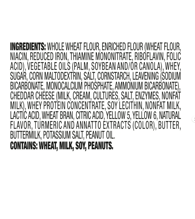 Lance Whole Grain Cracker Sandwiches, (40 count) Individually Wrapped Packs (Whole Grain Peanut Butter) Crackers, Lance Crackers, Whole Grain Crackers.