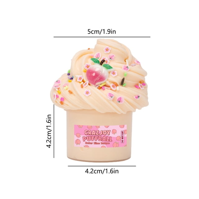 IROINID Squishy Toys,Slow Rising Stress Relief Squishies for Kids,70ml Furry Cloud Butters Slimes Clays Toy Non Settling with Accessories DIY Noodles Stretchy Slimes for Creatives Crafts