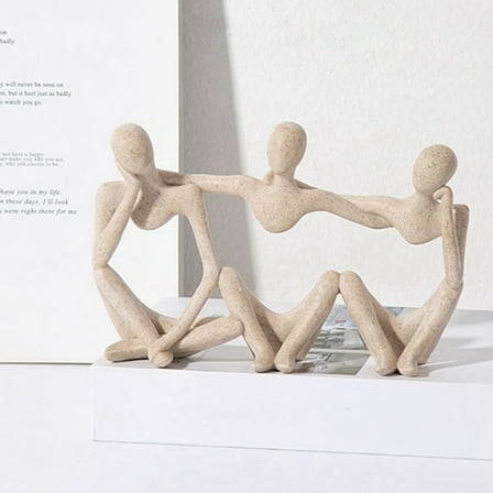 Nordic Abstract Mini Gold Figures Sculpture Statue Home Decoration Accessories Living Room Study Decor B