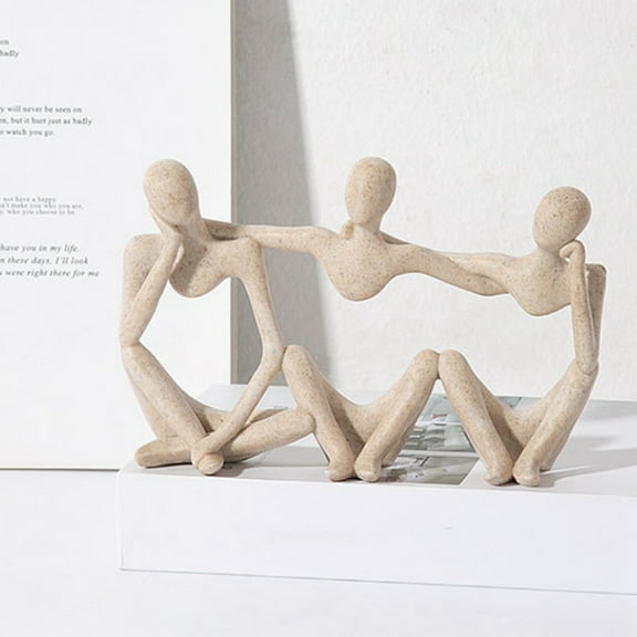 Nordic Abstract Mini Gold Figures Sculpture Statue Home Decoration Accessories Living Room Study Decor B