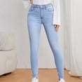 thumbnail image 6 of DailyTrove Women's High Waisted Skinny Jeans - Stretch Denim Pants with Pockets for Casual & Daily Wear, 6 of 6