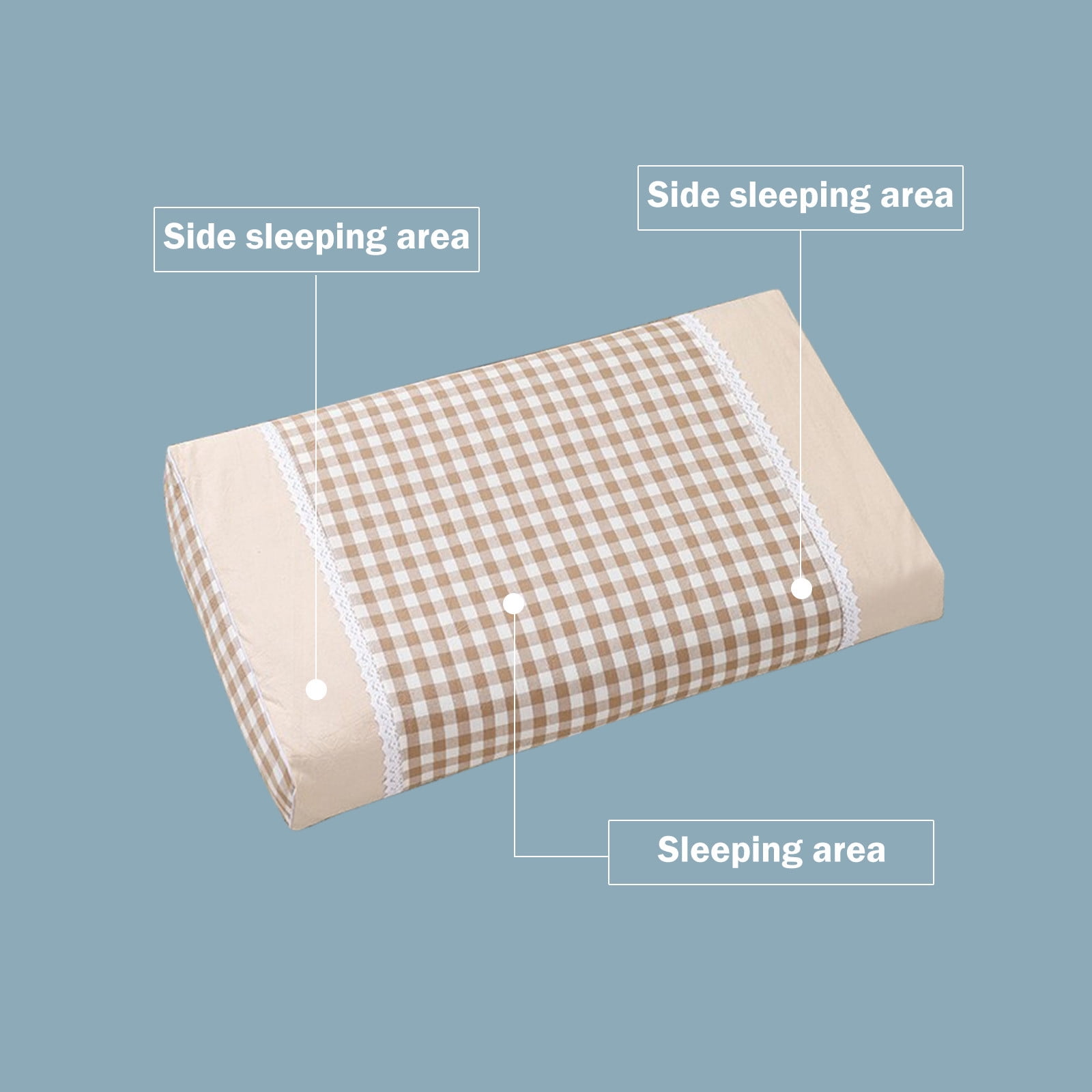 Nkmbld Hotel Quality Fluffy Bed Pillow Adult Cervical Pillow Whole Buckwheat Pillow, Standard Queen, Beige