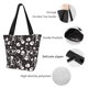 thumbnail image 4 of Fotbe Skeleton Bolsa de Playa con Estampado, Bolsa de Hombro, Bolsa de Mano Espaciosa, Bolsa de Viaje Ligera, Bolsa de Compras Versátil, 4 of 6