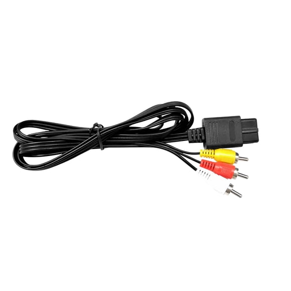 Matsuzay Cable adaptador de vídeo TureClos Cable convertidor de vídeo AV 1,8 metros accesorio de consola de juegos reemplazo para N64 Videojuegos y accesorios