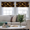 thumbnail image 5 of LALILO Kitchen Curtain Valance Love Ornamental Boho Tattoo Rod Pocket Window Curtain 52"x 18" Set of 2, 5 of 7