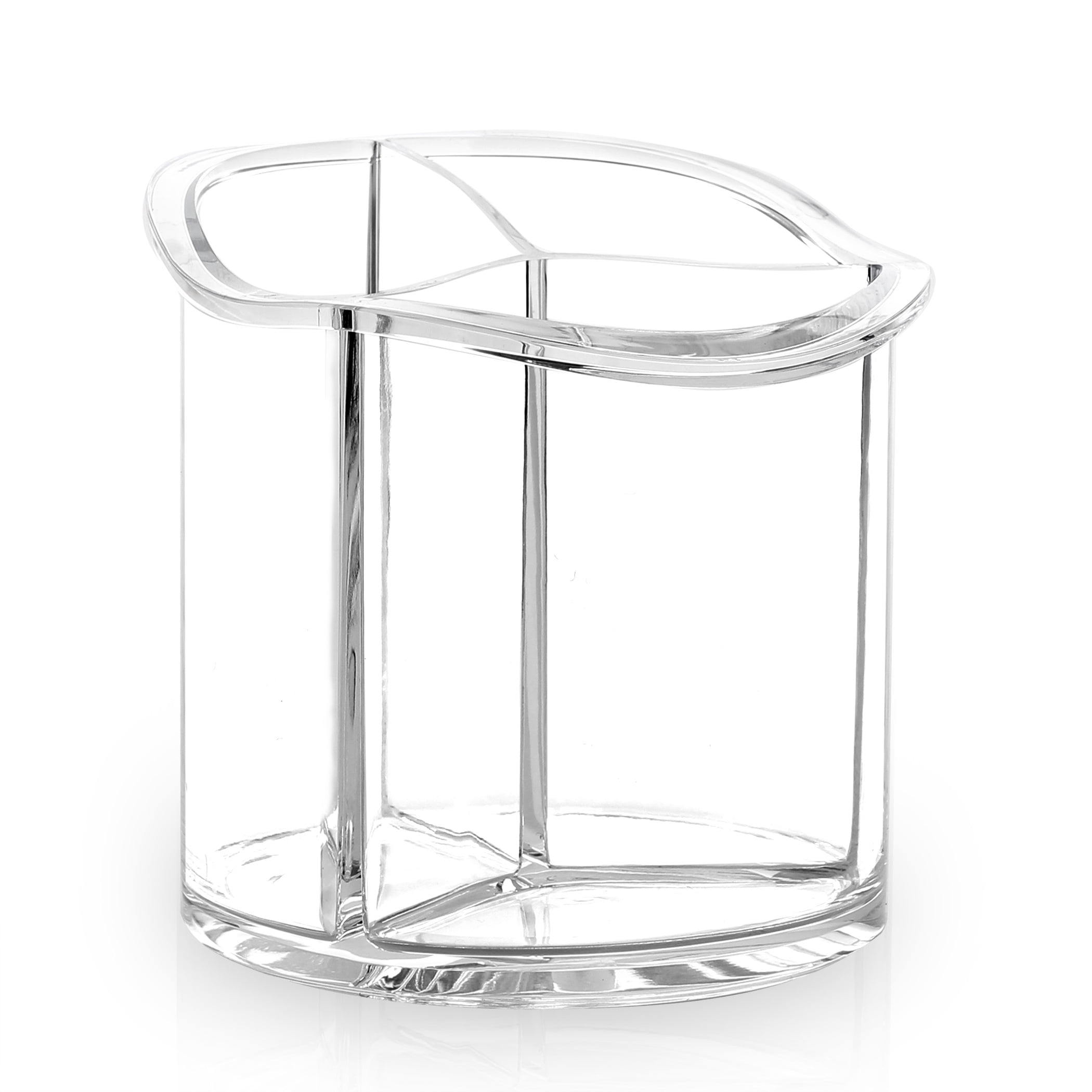 BINO The Triad' 3 Compartment Acrylic Makeup and Jewelry Organizer