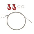 thumbnail image 1 of RC Winch Hook,  Aluminum Alloy Steel 2 Pcs RC Trailer Hook With Steel Rope For 1/10 Remote Control Cars Red,Blue,Black, 1 of 8