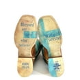thumbnail image 2 of Women's Tin Haul Crucifix Boots With Blessed Are Blessed Are Those Sole Handcrafted Brown, 2 of 3