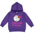 thumbnail image 2 of Inktastic Volleyball Butterfly Princess Toddler Hoodie, 2 of 4