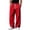 Red #52, variant on WULMLEO Men's Wide Leg Sweatpants with Pockets Drawstring Loose Fit Baggy Athletic Pants for Fall Casual Red S