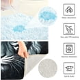 thumbnail image 6 of Coolnut Tiger Black & White Toilet Rugs U-Shaped Absorbent Non-Slip Bath Rug Soft Polyester Fiber Machine Washable Bathroom Mats 24x16 Inches Home Decor, 6 of 7