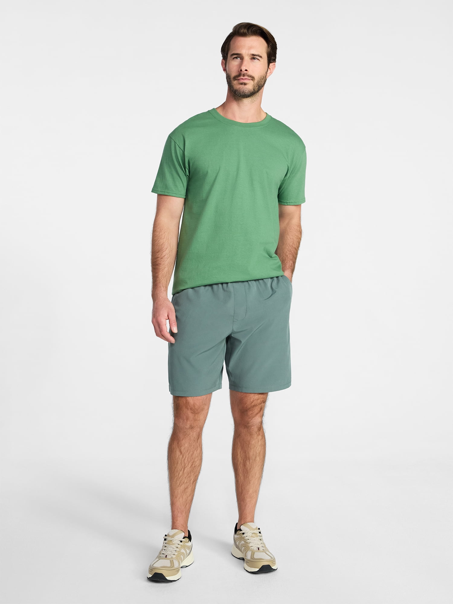 Athletic Works Men's and Big Men's Cotton Active Tee with Short Sleeves, Sizes XS-4XLT