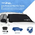 thumbnail image 2 of FrostGuard Vortex | Winter Windshield Cover for Ice and Snow, XL Size (Winterwoods, Red) - Wiper Blade + Side Mirror Covers - Fit-Fast Straps, Security Panels + Storage Pouch - 68 x 41 Inches, 2 of 8