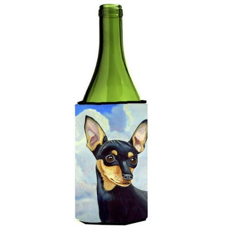 

Min Pin Black and Tan Wine bottle sleeve Hugger 24 oz.