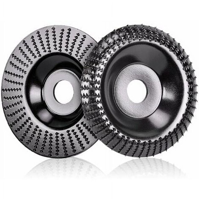 2 Piezas Discos de Madera para Amoladora Angular Ø 125 mm x 22,2 mm, Amoladora de Madera de Corte Rápido y Discos Abrasivos para Amoladora Angular, Pulir, Tallar, Lijar H534