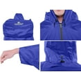 thumbnail image 7 of Adventure World Globotrekker Lightweight Backpack Poncho (Multiple Color Options Available) (Sapphire Blue), 7 of 7