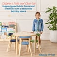 thumbnail image 3 of ECR4Kids Bentwood Table and Curved Back Chair Set, Kids Furniture, Earthtone, 5-Piece, 3 of 9